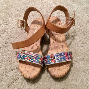 American eagle girls wedge sandals